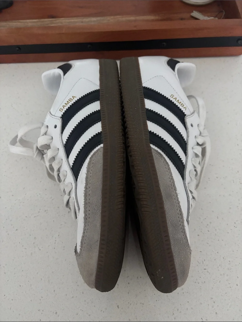 Adidas Samba OG Shoes Cloud White / Core Black / gum
